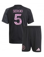 Inter Miami Sergio Busquets #5 Vieraspaita Lasten 2025-26 Lyhythihainen (+ shortsit)